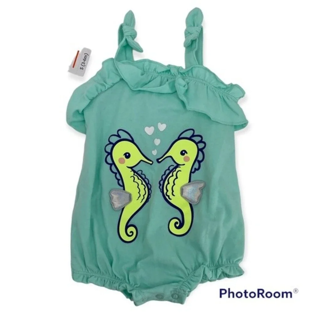 Cat & Jack Lot Of 4 One-Piece Bodysuit Multicolor Size 3-6m